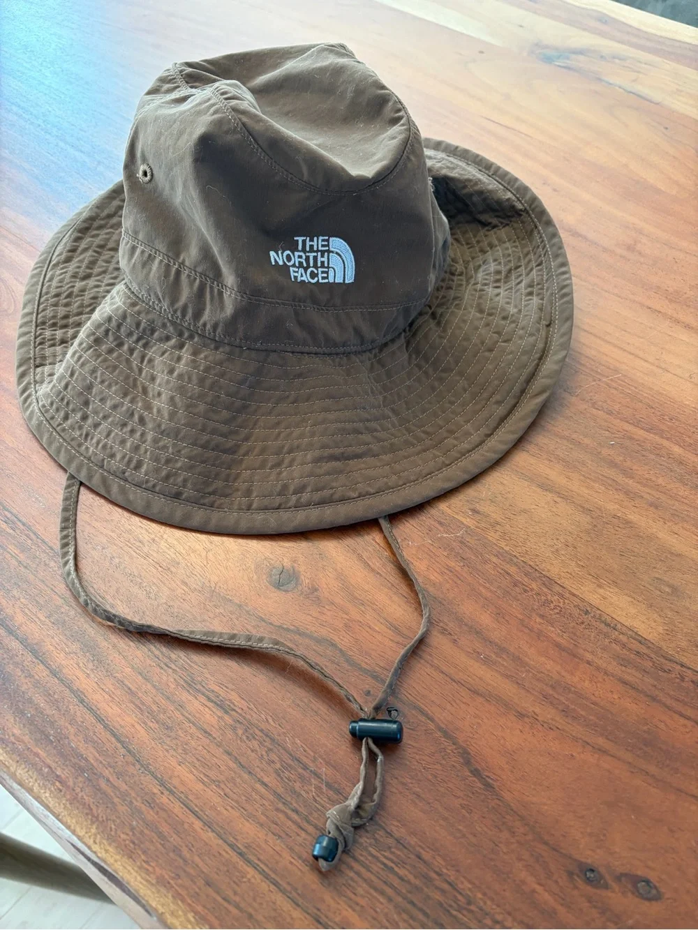 The North Face Brown Outdoor Bucket Hat with Chin Cord one size nylon